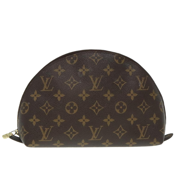 LOUIS VUITTON Monogram Trousse Demi Ronde Cosmetic Pouch M47520 LV Auth 89926 - Picture 13 of 16